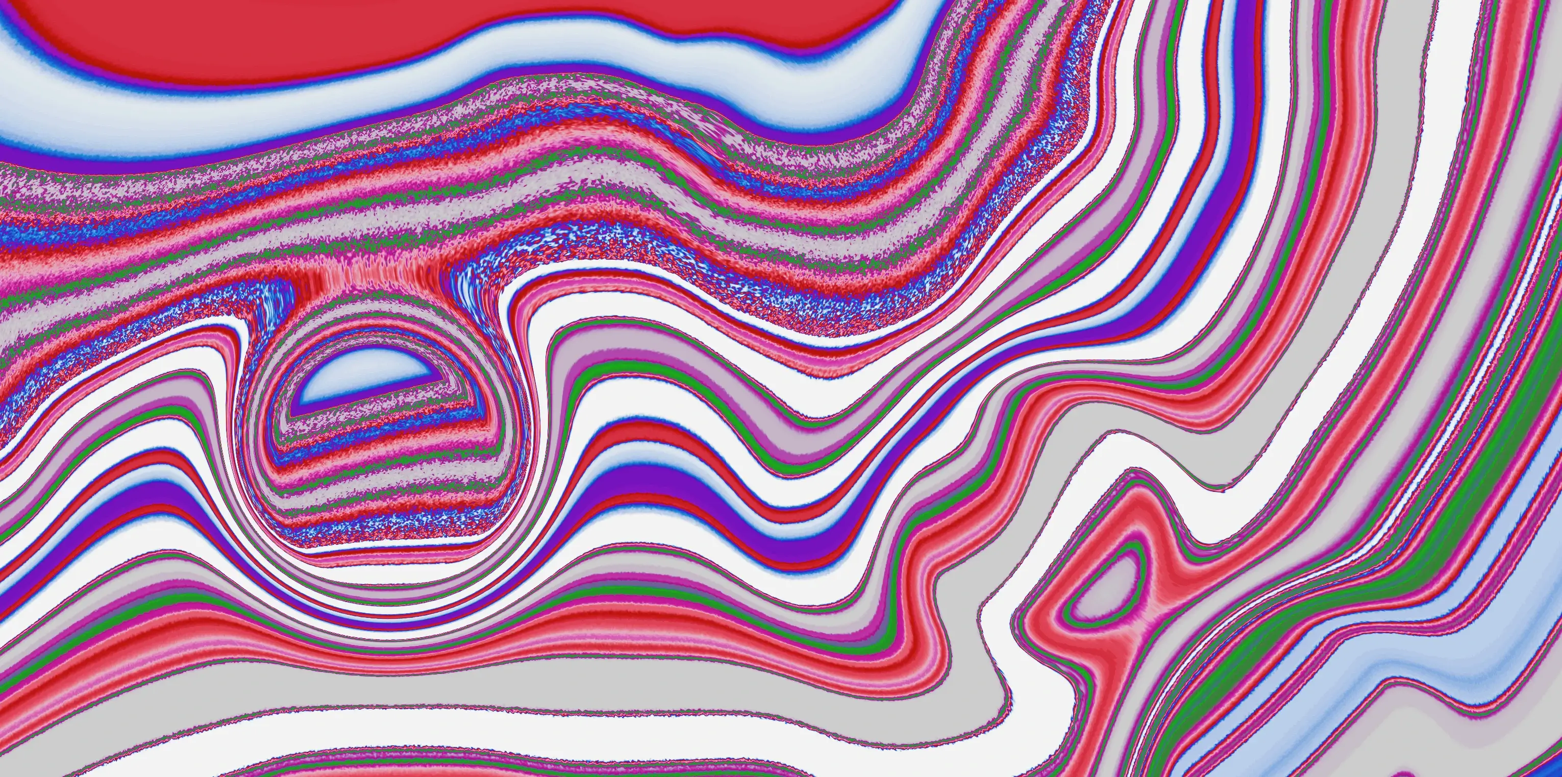 marbled collage of color